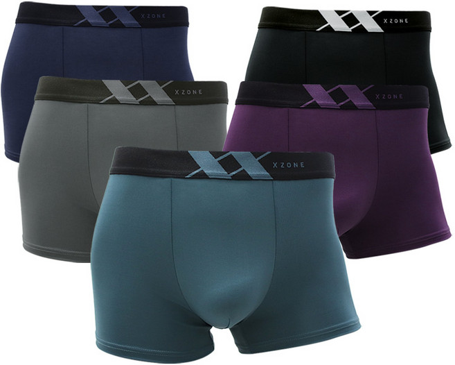 트라이 X zone 심플 컬러 드로즈 사각 팬티 5종 남성용