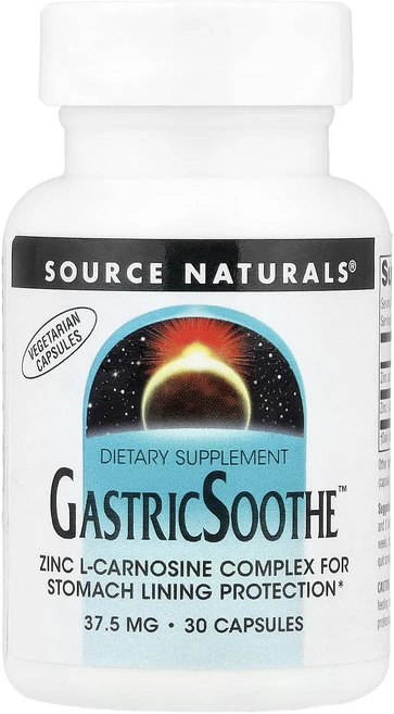 건강챙기세요 Source Naturals GastricSoothe 37.5mg 캡슐 30정 백살까지오래오래, SourceNaturalsGastricSoothe375, 1개 - 쿠팡