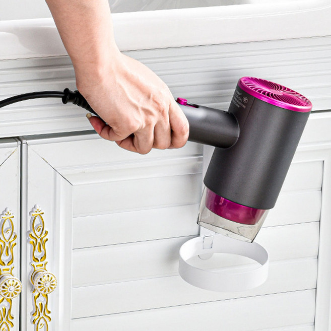 무타공 스텐 원형 드라이기 거치대 헤어드라이기 걸이형 거치 홀더 L951, 상세 설명 참조, 1개