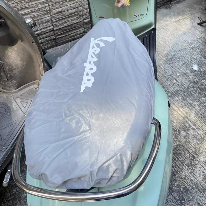 피아지오 장고 GTS GTV NS125LA 오토바이 방수 방진 시트커버 햇빛차단 먼지보호 시트 커버, 1개, 그레이