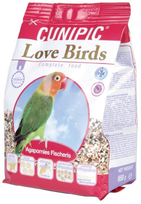 CUNIPIC Love Birds 小型鸚鵡飼料, 650g, 1包