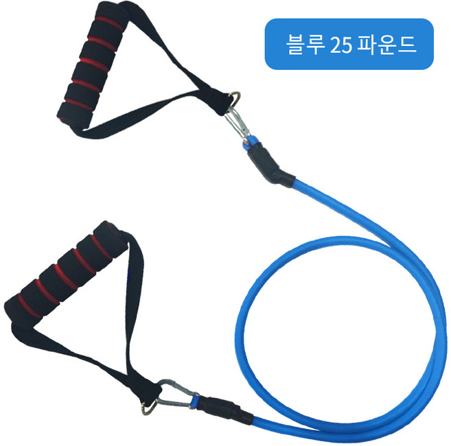 바디세이프 멀티 튜빙밴드 세트 근력 운동 헬스 저항 운동용 탄력 고무밴드, 파란색