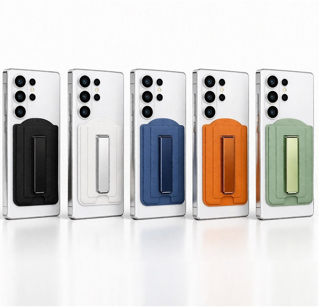 루아우스 갤럭시 호환 강력 자석 맥세이프 아이폰 PP 카드 지갑, 1개, 마그네틱 다용도 카드 수납 PP 블랙 JS282