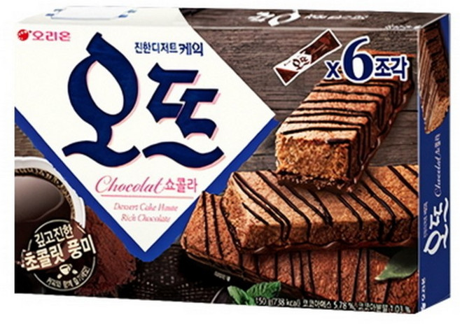 오리온 오뜨 쇼콜라 150g 탕비실 가성비 간식, 1개