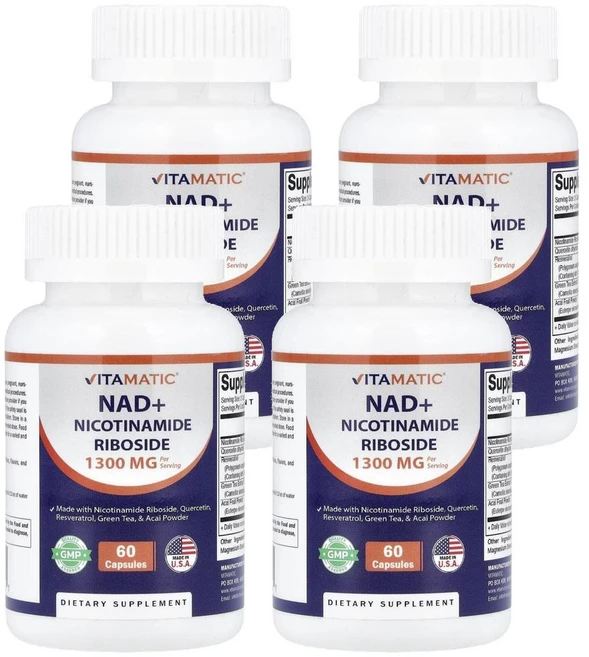 비타마틱 NAD+ Vitamatic NAD+ 60정, 4개 - 쿠팡