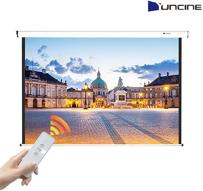 빔스크린 전동형 빔프로젝터스크린 전동스크린 롤스크린 빔프로젝트스크린, 5. 전동노출 유선형 120인치