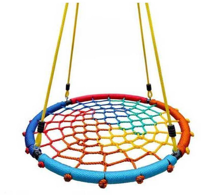 원형 캠핑그네 흔들의자 그네 검정색 테라스, 블랙 100cm