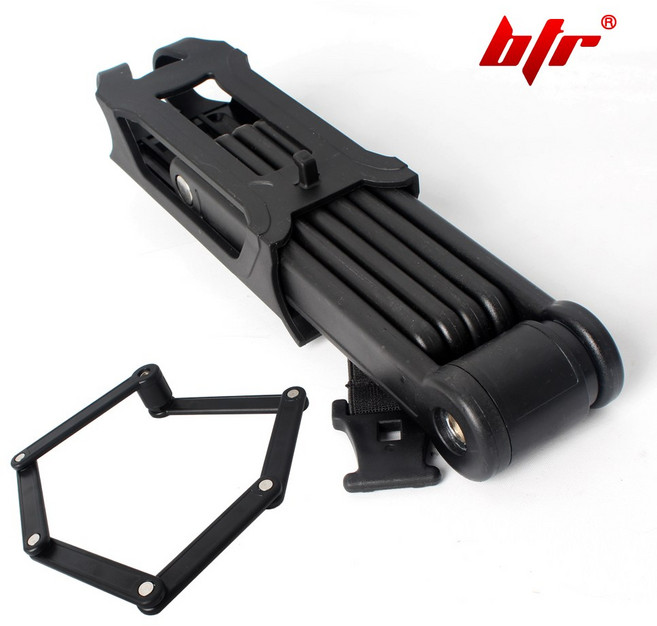 BTR 자전거 자물쇠 열쇠 와이어 관절락 도난방지 잠금장치, 선택09.자물쇠+BTR 6관절락, 1개