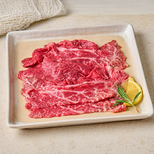 미쓰하누 1++(9) 한우불고기 샤브샤브 요리용 소불고기용, 800g, 1개