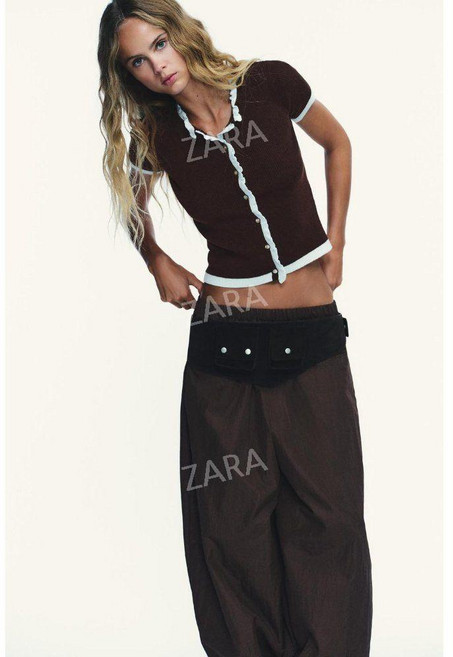 자라 가을 반팔 니트 가디건 zara 2025