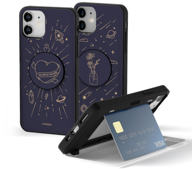 시안샵 TRY 스마트톡 카드도어범퍼케이스_유니버스 판타지 / 갤럭시S21 S20 S10 5g A31 A32 갤럭시노트20 노트10 노트9 노트8 S9