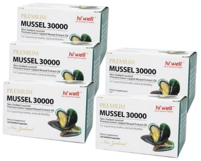 하이웰 프리미엄 홍합 30000 소프트겔 캡슐, 5개, 120정