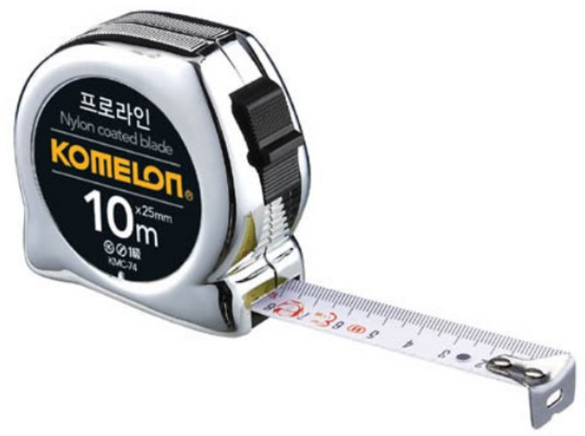 KOMELON 코메론 프로라인크롬 줄자 KMC-74 10mX25mm 코메론줄자, 1개