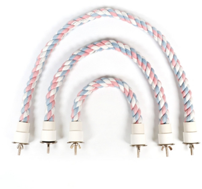 앵무새 용품 파스텔빛 면 횃대, 50cm, 1개