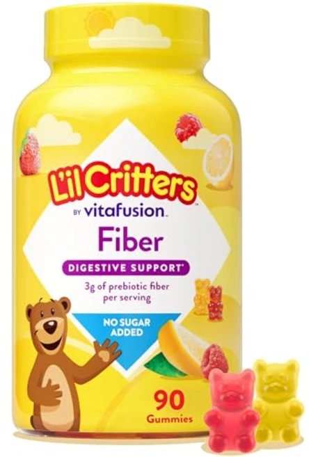 릴 크리터스 섬유질 일일 구미 보충제 용 소화 지원용 베 L’il Critters Fiber Daily Gummy Supplement for s for Digestive Su, 1개, 90정 - 쿠팡