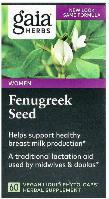 가이아 허브 Gaia Herbs 여성용 호로파씨 비건 리퀴드 Phyto Caps 60정, 1개 - 쿠팡