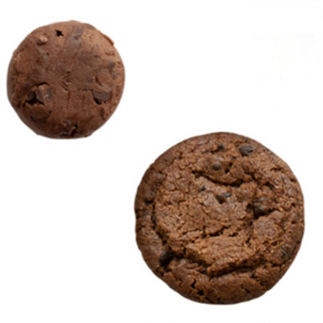 냉동 쿠키생지 초코칩쿠키 맨치트 쿠키만들기 어린이집활동 카페디저트, 25개, 40g