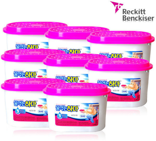 물먹는하마 옷장용525ml 7+1입 제습제 습기제거제 (개당 중량 300g 흡습량 525ml), 8개, 525ml