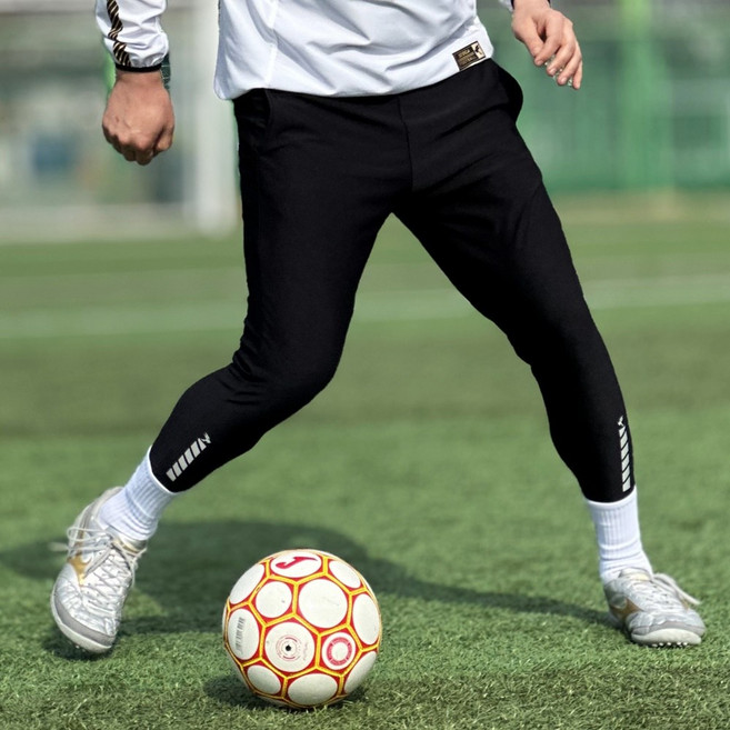 서가핏 남녀공용 사계절 스판 좋은 9부 축구바지 트레이닝 피트니스 러닝 헬스 긴바지