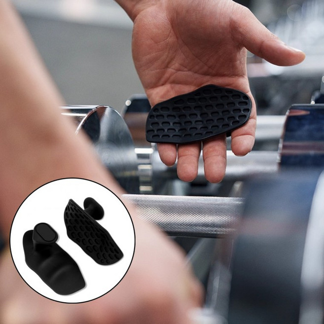 리프팅 헬스그립 운동 보조 손바닥 보호 논슬립 패드, 1개, 상세페이지 참조