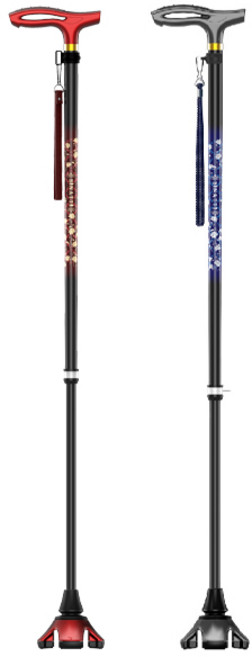 실버양품 카본소재 서있는 지팡이 비나띠 SS, 1개, 와인(SS-02), 본인부담금(15%)