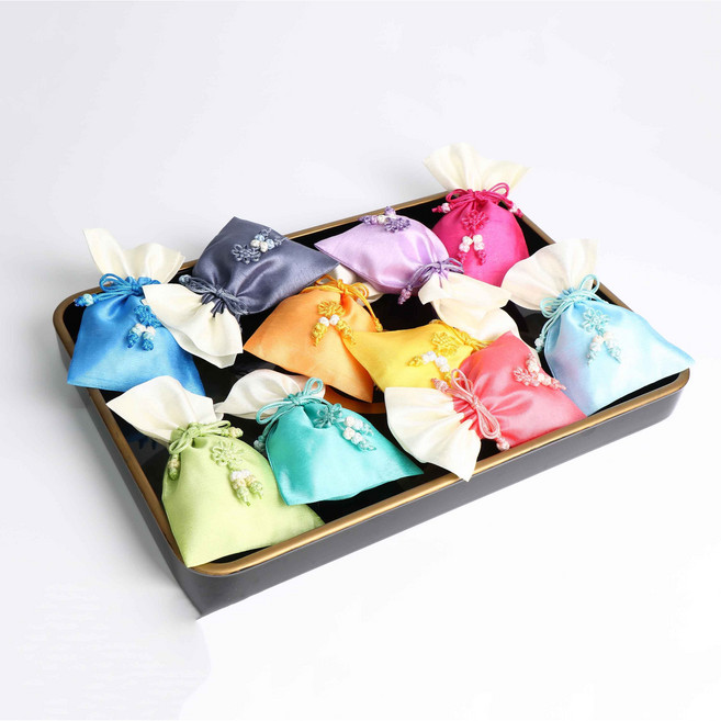 전통 복주머니 83(소) 선물포장주머니, 100개, 혼합색상