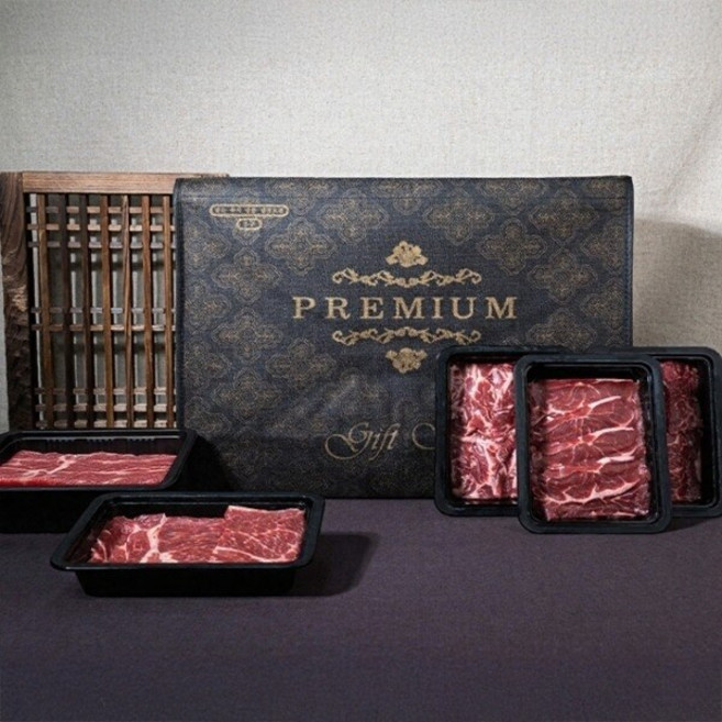 수입 구이용 소고기 5종 선물세트 1.2kg 등심 부채살 외22999746588515, 1개