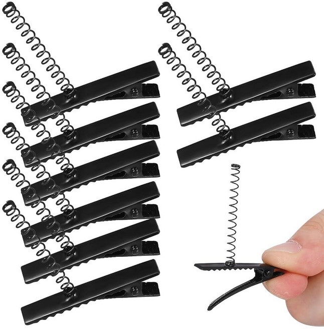FOMIYES 100pcs Sprout Clips Spring DIY Metal Duck Bill Alligator Hairpins for Styling Small Mini, FOMIYES 100pcs Sprout Clips Sp