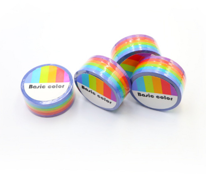 베이직 컬러 6종 세트 3mm x 10M 마스킹테이프