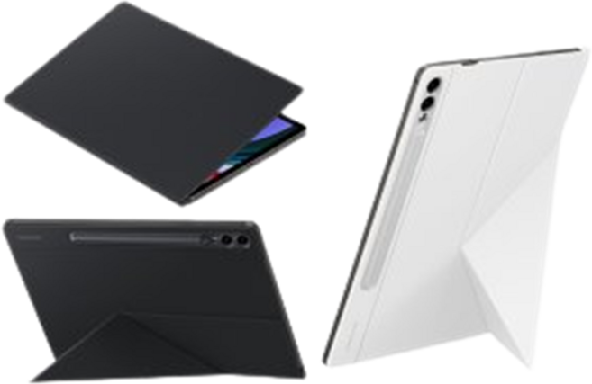 삼성 갤럭시 탭S9 플러스 울트라 스마트 북 커버 정품 케이스 블랙 sm-x EF-BX 710 810 910, 화이트, 1개