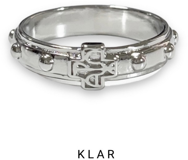클라(KLAR) 알바 오메가 십자가 1단 묵주반지