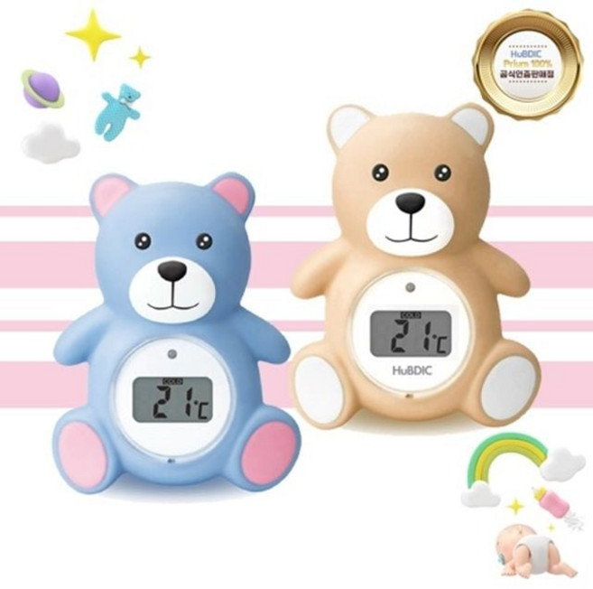 VT-LA 휴비딕 디지털 탕온계 꼬마곰 HBT-1CZX, 베이지