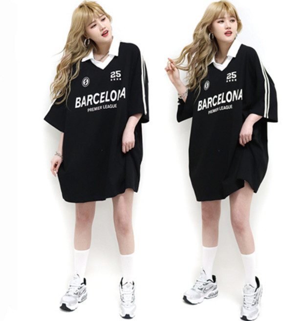 현이네 ] 바르셀로나 반팔티 4XL / 남녀공용 55~120까지 착용가능 / 판매자상품보기에 더많은 상품이 있습니다