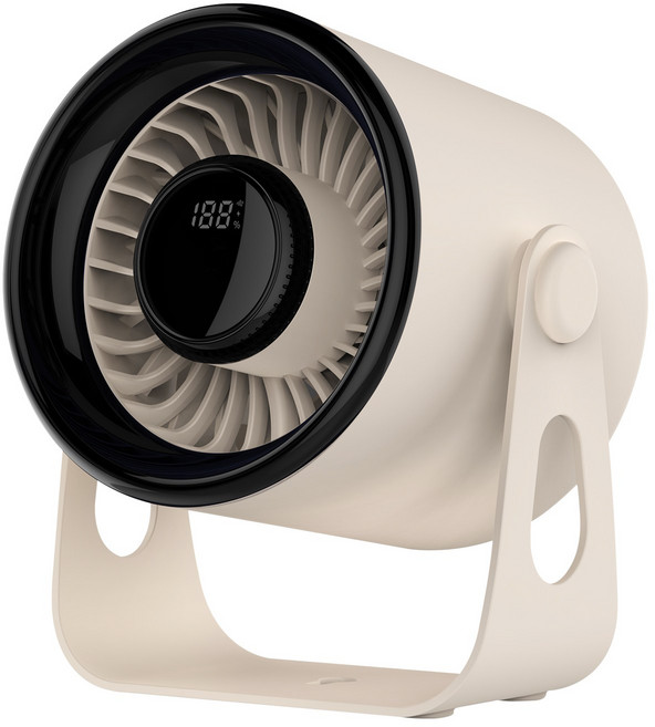 10g 데스크탑 에어 써큘레이터 무선 저소음 캠핑 사무실 탁상용 선풍기, 베이지