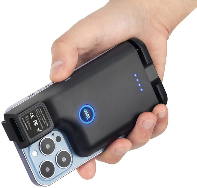 테라 무선 1D 2D QR 바코드 스캐너 휴대용 백 클립 3 in 1 2.4GHz 무선 및 USB 유선 및 블루투스 미니 포켓 바코드 리더와 호환되는 스마트폰 안드로이드 맥 OS, Black