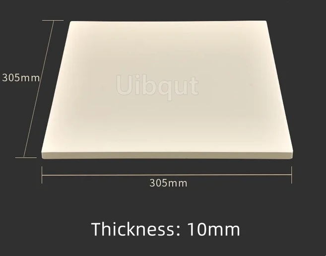 직사각형 원형 피자 스톤 베이킹용-코디어라이트 플레이트 바베큐 그릴 빵 치즈 요리 및, 02 305x305x10mm