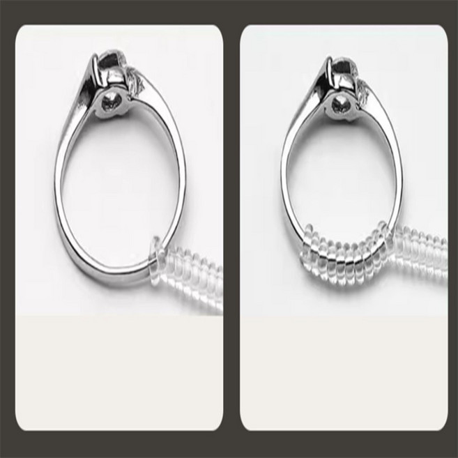 픽hye 반지 사이즈 조절 스프링 반지사이즈줄이기실리콘