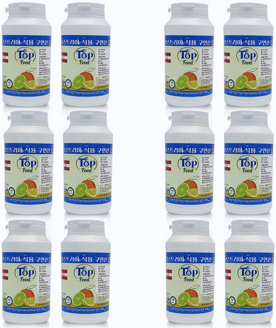 탑푸드(최상의식품) 오스트리아산 식용구연산550g 2개 5세트 주문시+식용구연산550g 2개 1세트 무료증정, 550g, 10개
