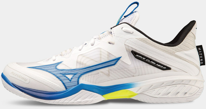 미즈노 클로네오2 와이드 화이트블루 최상급 배드민턴화 배구화 인도어화