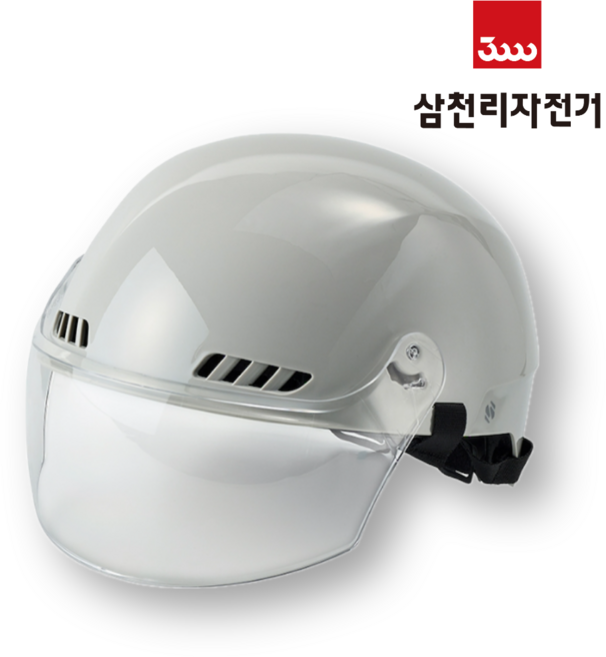 2026 삼천리자전거 헬멧 AH950G 고글 일체형 헬멧 성인용 어반 헬맷, 1개, 화이트