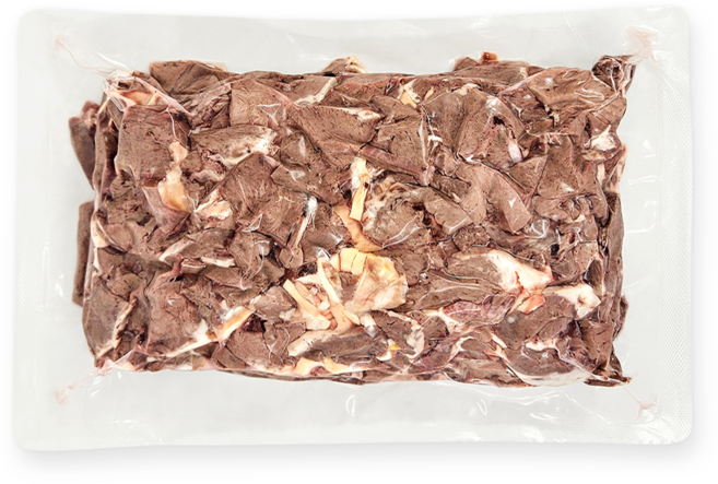 팜스별하 삶은 돼지 염통 슬라이스 2kg 국밥고기 재료 특수부위 업소용 대용량, 1개