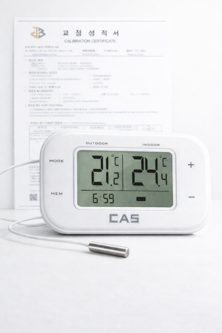 냉장 냉동고 온도계 KOLAS교정성적서 포함 HACCP 백신냉장고 디지털온도계, 1개