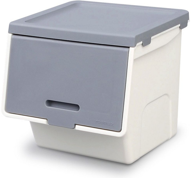 리템 루맥스 미니 리빙박스 그레이 수납함 정리함, 1개