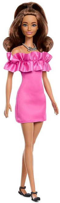 (Barbie) 65 바비 바비 패셔니스타 핑크 프릴 드레스 드레스 키세카에 인형 ·, 1개, 상세페이지 참조