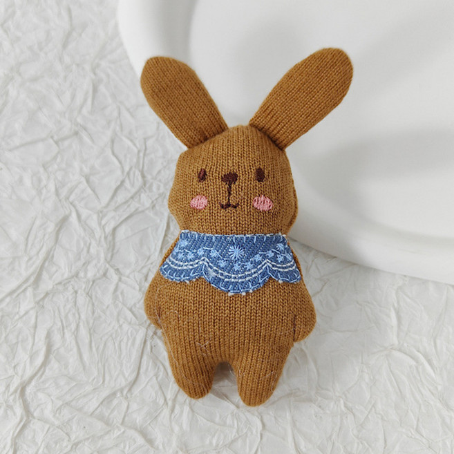 일호장신구 목수건 래빗 옷핀 패션 브로치 뱃지 가방 소품 포인트 인형 동물 토끼 봉제 인형