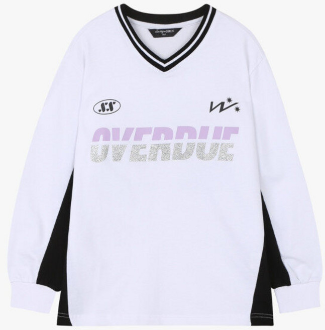 더데이걸 브이넥 스포티 박시 티TGMA24105__US