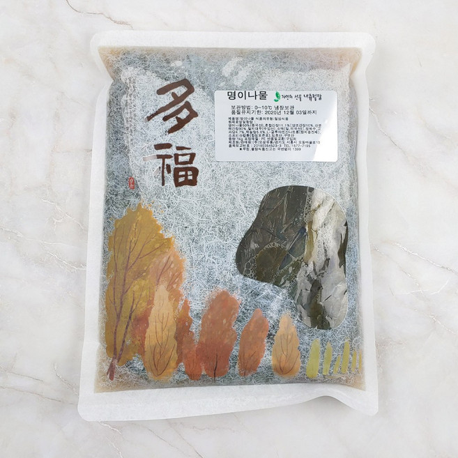 자연미가 국내제조 명이나물 절임 짱아찌 3kg (1kg x 3팩) os, 3개, 1kg