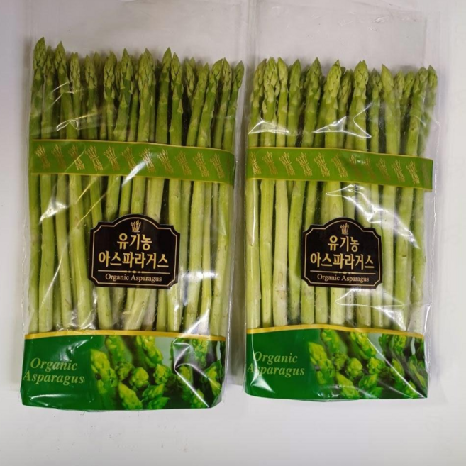 제주 유기농 그린 아스파라거스 (미니), 2개, 500g