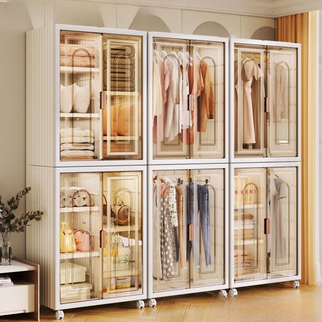 낮은옷장 낮은이불장 조립형 옷장 유아옷장 행거 수납장, 150L소형 수납장 + 소형 칸막이