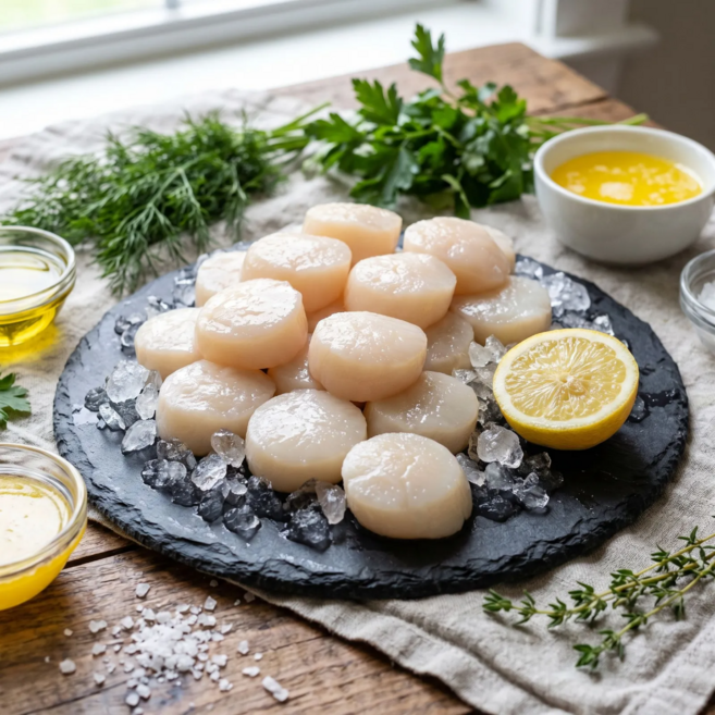 [다정한수산물] 완전손질 냉동 성형 가리비 관자, 1개, 500g